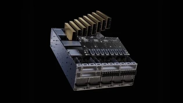 Server met acht NVIDIA RTX PRO 6000 Blackwell Server Edition GPU's