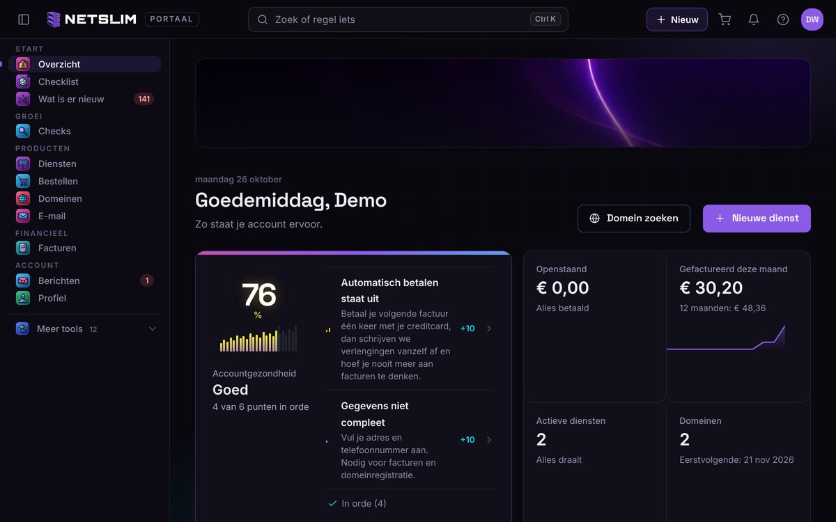 Das Netslim-Portal: Übersicht